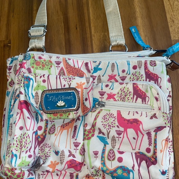 Lily Bloom Bags Lily Bloom Adorable Giraffe Printed Crossbody Purse